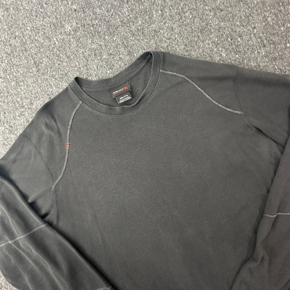 Ariat FR Work Men XXL Black Flame Resistant Knit Shirt Crew Neck Long Sleeve